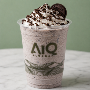 Cookies and cream blended drink