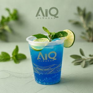 Refreshing blue citrus drink delight