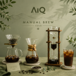 Manual brew, iced coffee elegance